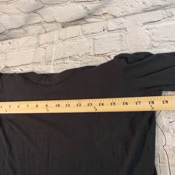 Chicos Black Scoop Modal Silk Long Sleeve Med - Picture 6 of 13